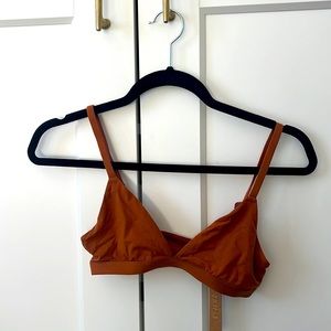 SKIMS Fits Everybody Triangle bralette in Bronze (XS)